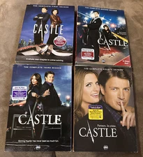 BRAND NEW SEALED CASTLE SEASONS 1-4 DVDS WITH SLIPCASES
