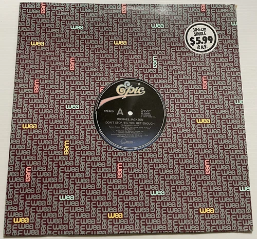 Michael Jackson Don’t Stop Til You Get Enough Vinyl Record 12” 45 RPM Maxi 1979