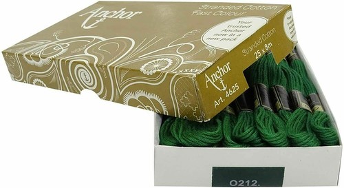 Anchor Thread Stranded Cotton Skiens Embroidery Hand Green 8m 25 Pcs - Picture 4 of 4