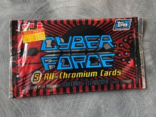 1995 CYBER FORCE ALL-CHROMIUM UNOPENED 5 CARD PACK! TOPPS TOP COW IMAGE! MATRIX!