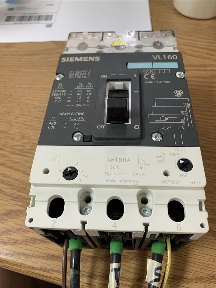 SIEMENS VL160 Leistungsschalter 3VL2716-1AA33-0AA0 Circuit Breaker See ...