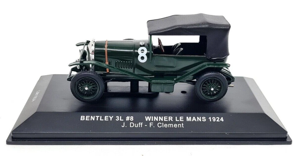 BENTLEY 3L #8 VINCE LE MANS 1924 DUFF CLEMENT IXO LM1924 1:43 24 ORE - Immagine 4 di 4