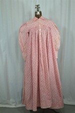 antique dress cotton calico civil war gathered yoke wrapper original 1850s