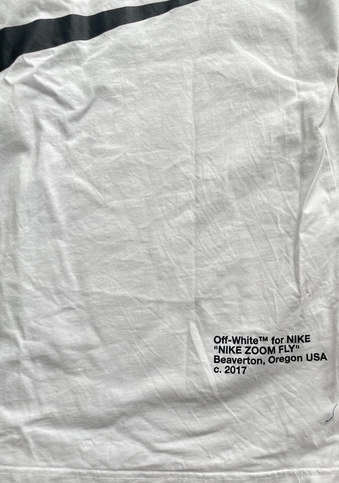 OFF WHITE X NIKE Nike x OFF WHITE NRG A6 T shirt smoking uomo bianca taglia XL