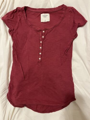 vintage abercrombie and fitch Y2K Red Shirt XS