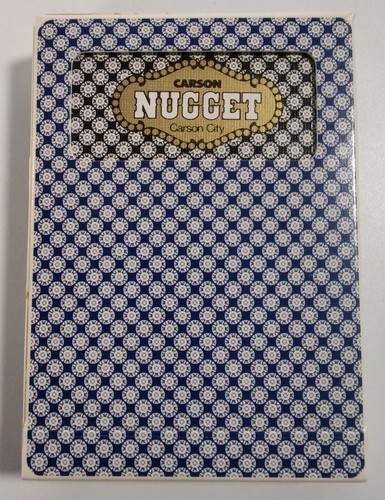 Playing Cards Nugget Casino Vintage Original Carson City NV Blue Played