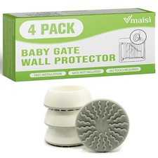 4 Pack Baby Gates Wall Cups, Safety Wall Bumpers Guard Fit for Bottom of Gates