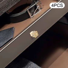 Brass Square Pulls Handles Kitchen Drawer Cabinet Knobs Gold Cupboard Door Pull