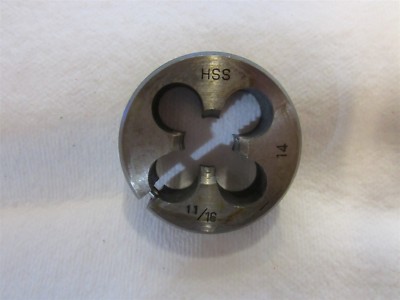 11/16-14 Thread 2'' Outside Diameter Adjustable Round Die High Speed Steel