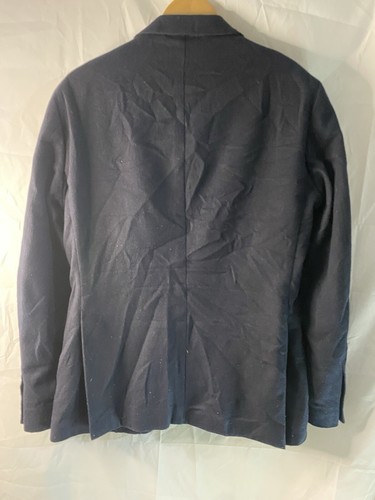 Reiss Blazer Jacket Mens Size 40 Regular Black Wool Blend 5% Cashmere Blazer - Picture 4 of 15