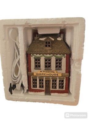 Department 56 Dickens Village Series '' Fezziwing's Warehouse'' Vintage Porcelain