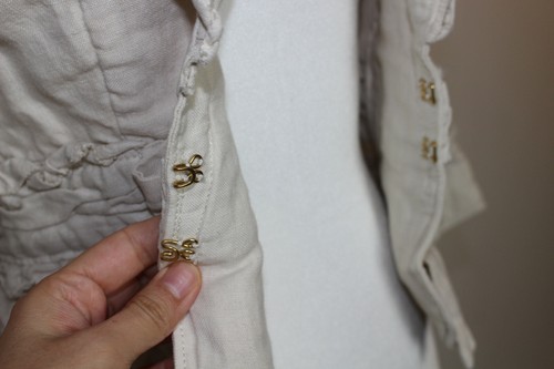 NWT Anthropologie idra Present Yourself Creme Linen Bow Blazer, Women's Sz 0 - Picture 7 of 11
