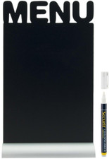 Lavagna Silhouette con scritta MENU da tavolo banco per bar ristorante pizzeria