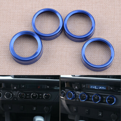 4x Air Conditioner Switch CD Button Knobs Ring Trim For Toyota Tacoma 2016-20 4x Air Conditioner Switch CD Button Knobs Ring Trim For Toyota Tacoma 2016-20