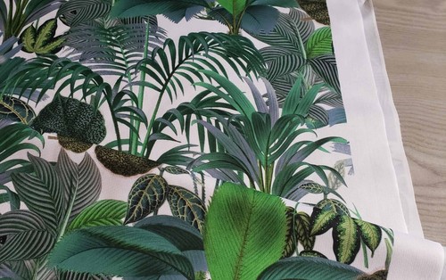 Palm Paradise Fabric Water Resistant Outdoor Canvas Fabric Craft Upholstery Bags - Picture 10 of 19