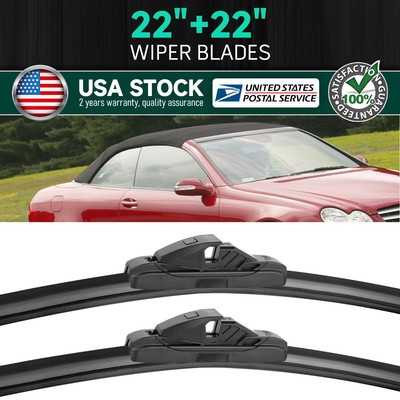 All Weather  22''+22'' Windshield Wiper Blade For Mercedes-Benz C CLK Class