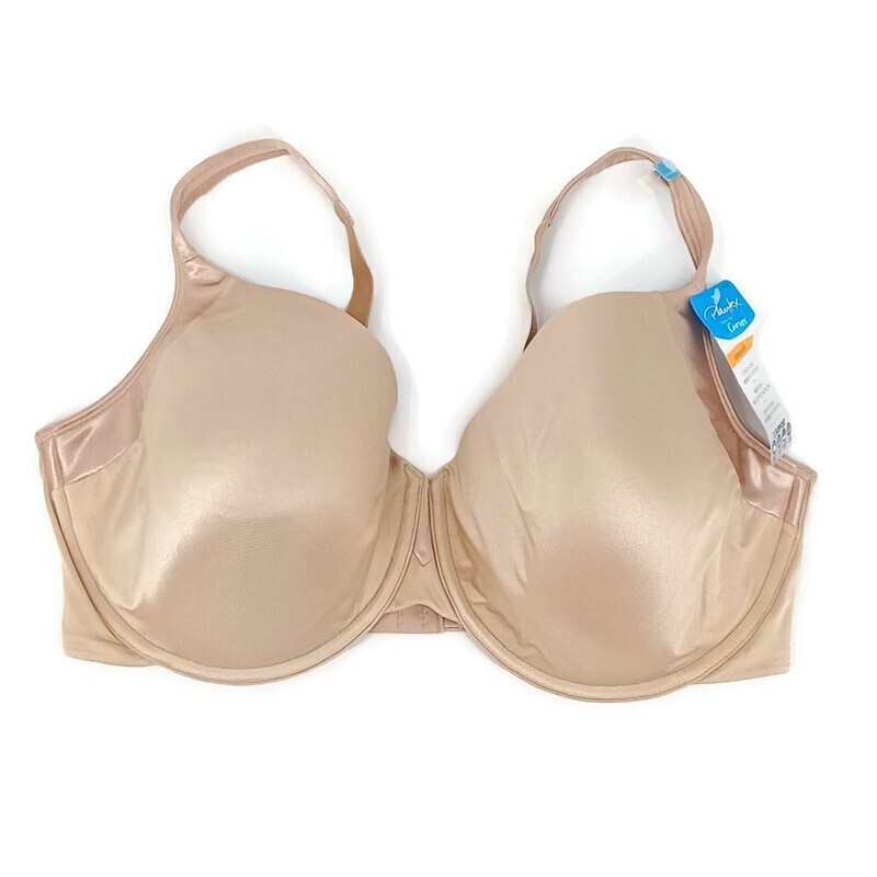 FILA Maglietta PLAYTEX taglia 44DDD Love My Curves liscia reggiseno nudo 3 file fibbia posteriore incrociata