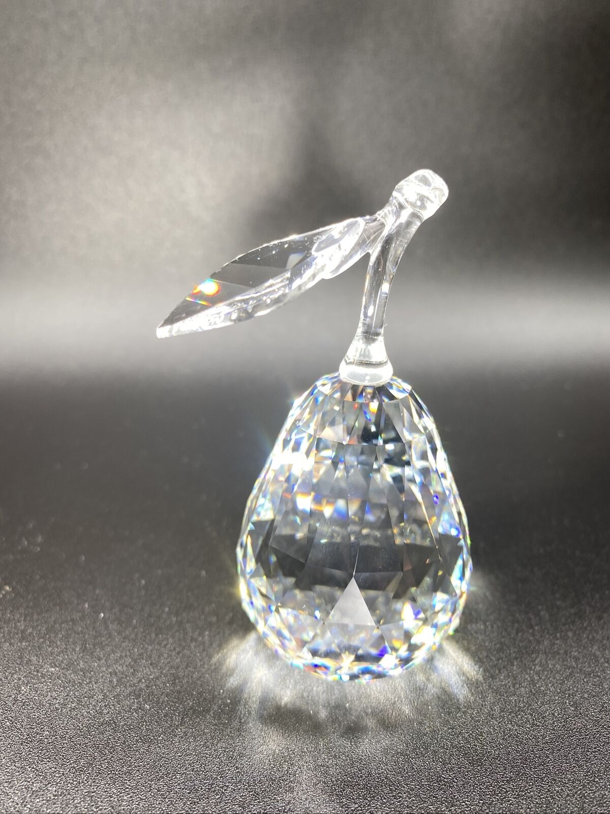 Swarovski Crystal Figurine, Pear, (162885) 3.5" No Box/COA