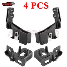 4x Black Headlight Lamp Mounting Bracket For 2013-2016 Ford Fusion Lincoln MKZ