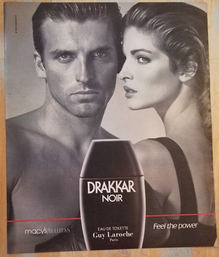 Drakkar Noir Guy Laroche Paris Macy's/Bullocks 1994 Vintage Print Advertisement