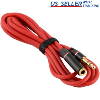 4ft 3.5mm 1/8''  Stereo Audio Aux Headphone Cable Extension Cord M to F MP3