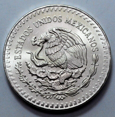 1987 UNC 1 Oz 999 Fine SILVER MEXICO Libertad Pura Plata UNC Coin Round!