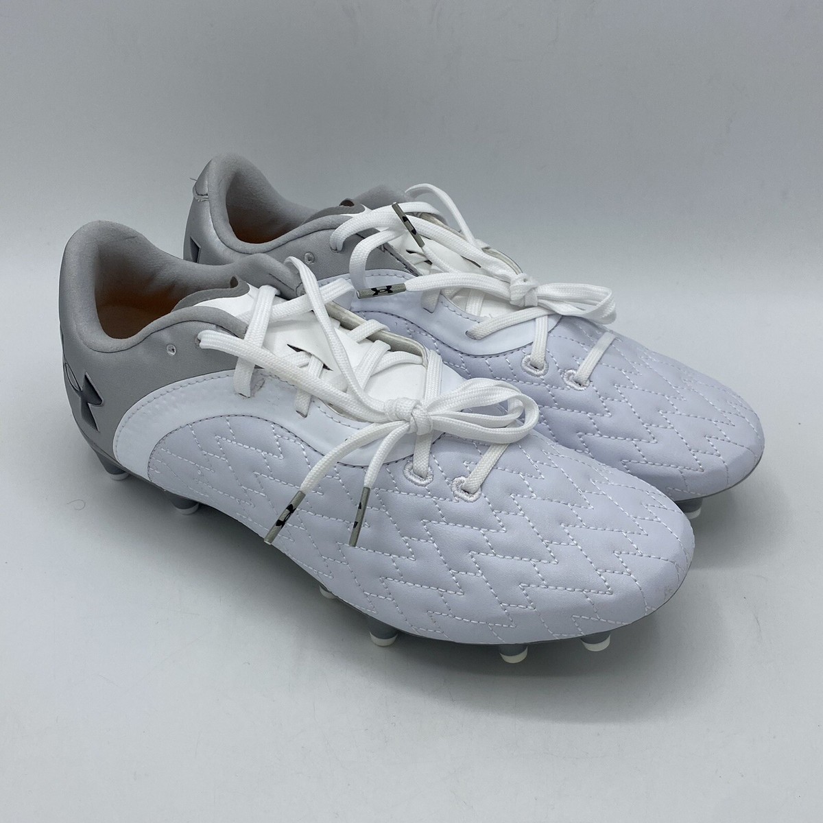 Size Men’s Under Armour Magnetico FG Soccer Cleats White  3025642-100