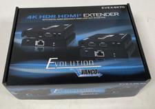 Vanco 4k Hdmi Extender Digital Audio Breakout Hdmi Loopout Ir&amp;poe Evex4k70 #a34