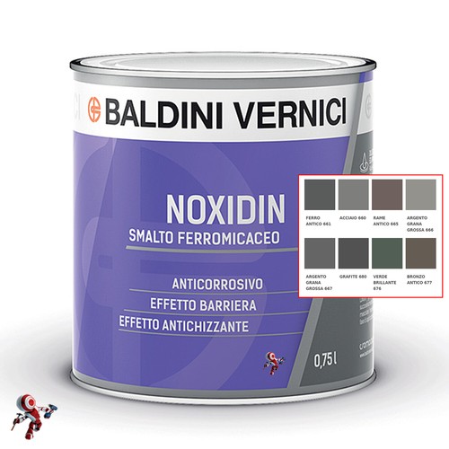 Smalto ferromicaceo antichizzante Baldini Vernici grana fine 750 ml - Afbeelding 1 van 2