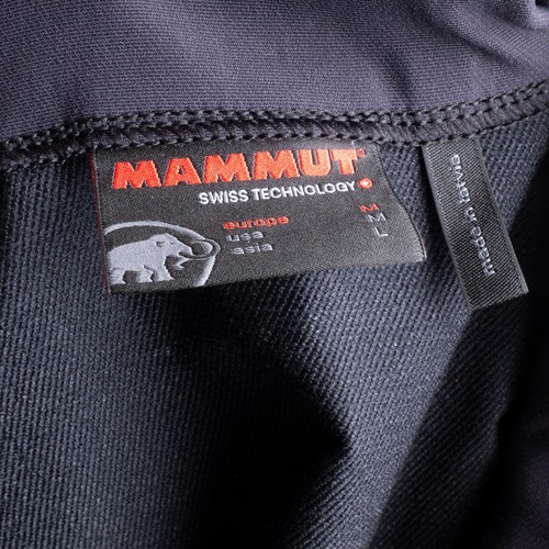Mammut Herren Schwarz SoftShell Winddicht Langarm Half Zip Pullover Gr. M - Bild 9 von 11