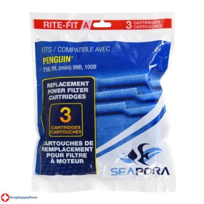 RA Rite-FitA Cartridges  Penguin Power Filters 75B/99(Mini)/99B/100B 3pk(2 Pack)