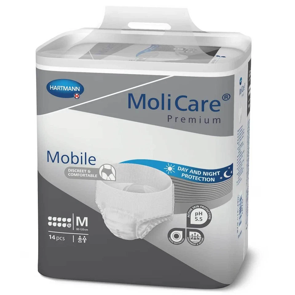 MoliCare Premium Mobile 10 Drop 14 Count Size M L XL Incontinence Pants  - Image 3 of 4
