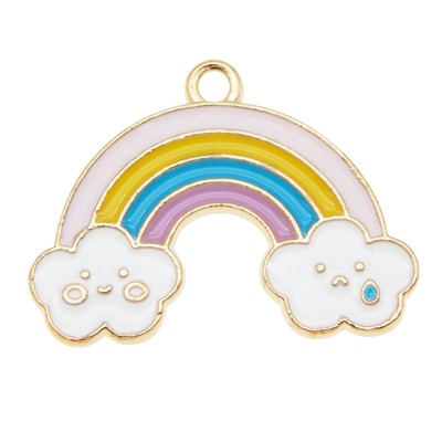 20pcs 28x25mm Enamel NHS Rainbow Alloy Pendant Charms Jewelry DIY Accessories | eBay