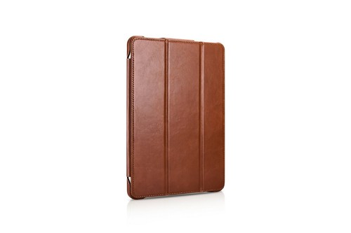 ICARER Vintage Genuine Leather Folio Smart Cover Case for iPad Pro 11" 12.9 2022 - Picture 1 of 14