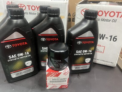 Synthetic Motor Oil SAE 0W-16 Fit Toyota/Lexus Genuine 5 Qts With