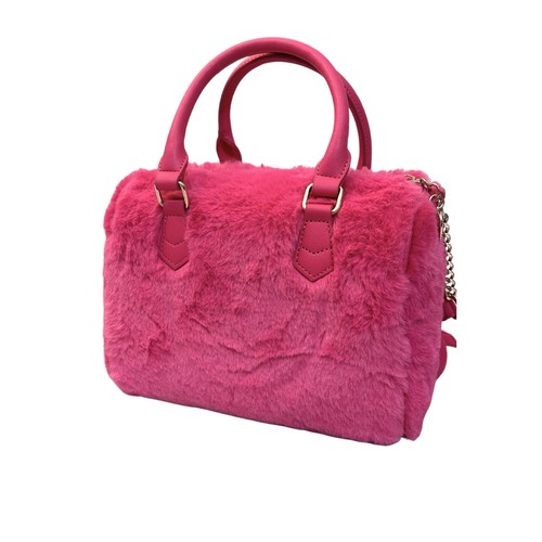 Bolso Bandolera Juicy Couture Free Love Esponjoso Bolso Mediano Rosa Caliente Nuevo - Imagen 2 de 6