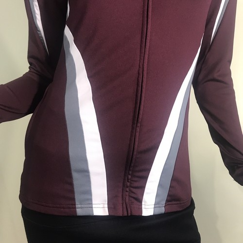 Holloway Sportswear Women’s S Aerial Jacket Maroon/Graphite/White 229772 - Picture 4 of 19