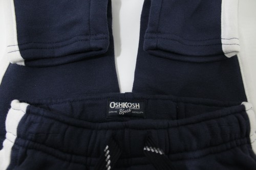 Oshkosh B'gosh Toddler Sweat Pants Drawstring Waist Navy Blue No.1 Logo NWT - Picture 4 of 4