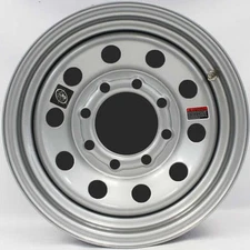 16" x 6" Silver Modular Trailer Wheel (8 on 6.5" Bolt Circle)