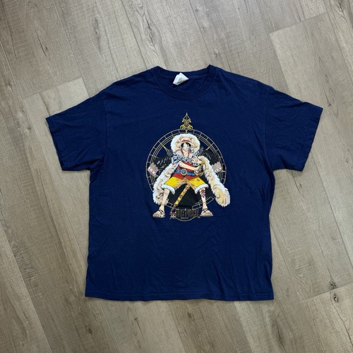 Camisa de anime vintage de una pieza 1997 talla grande rara con licencia Luffy King - Imagen 1 de 7