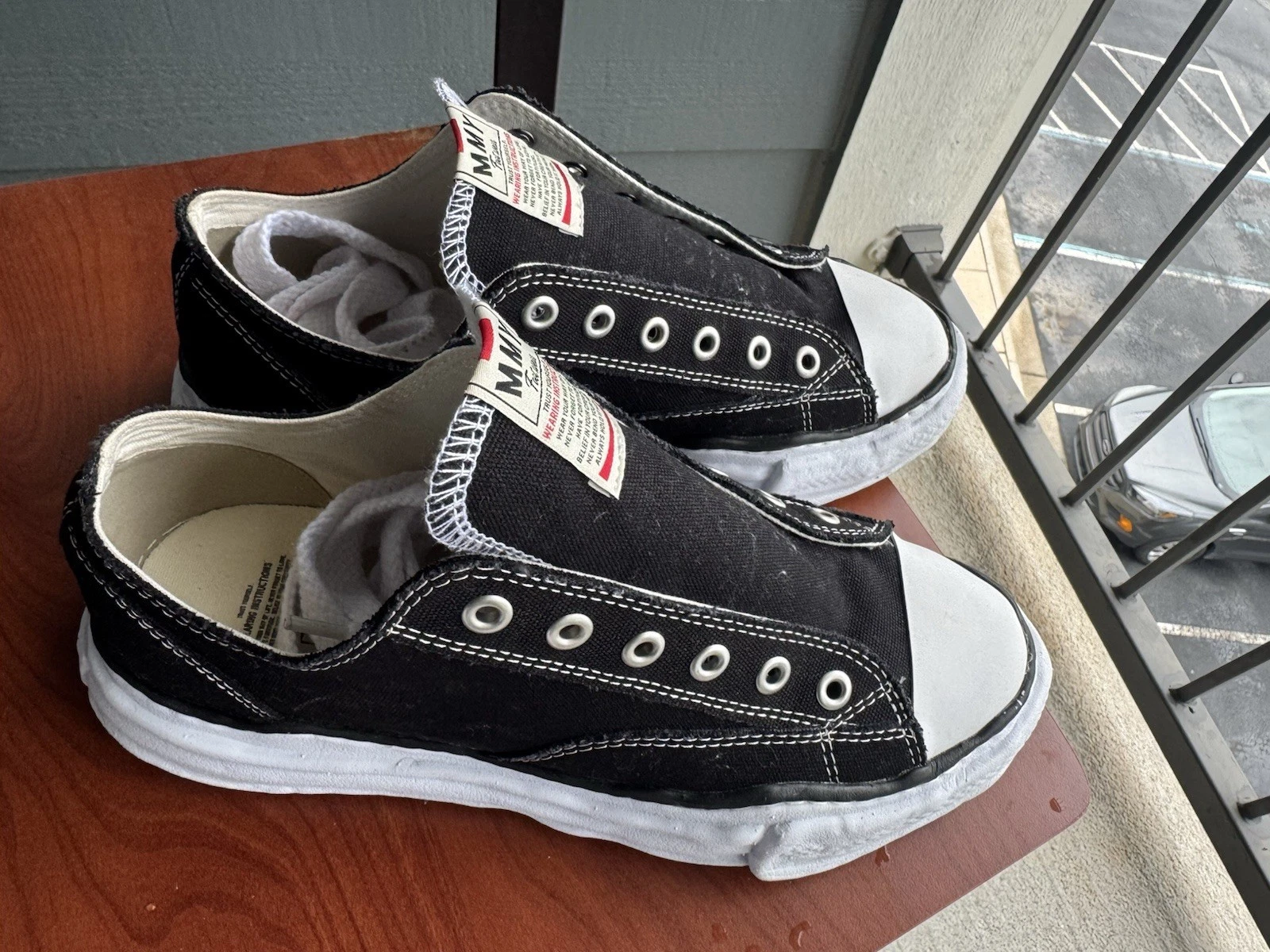 Top basso Maison Mihara Yasuhiro Peterson OG suola tela taglia 44