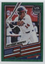 2026 Panini Stars & Stripes Prizm Green Scope 13/99 Anthony Murphy #31 0xr1