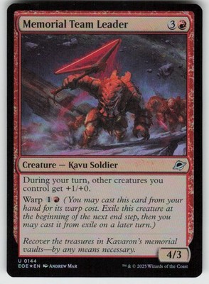 GGC - 10 Foil Memorial Team Leader 144 U Edge of Eternities