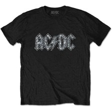 Image of AC/DC Kids Embellished T-Shirt: Logo (Diamante) OFFICIAL NEW