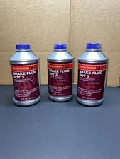 (3) Honda/Acura Genuine OEM 12oz. Brake Fluid Bottles 08798-9008 DOT 3 Ounces