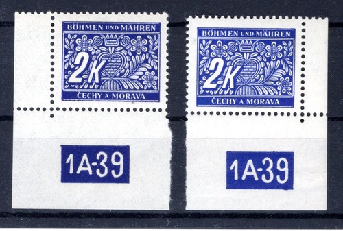 Bohemia PORTO 12PlNr With Plate Number ** MNH MINT NEVER HINGED (DA3685