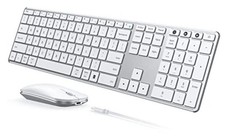 Wireless Bluetooth Keyboard and Mouse Combo USB  Dual BT , Multi-Device