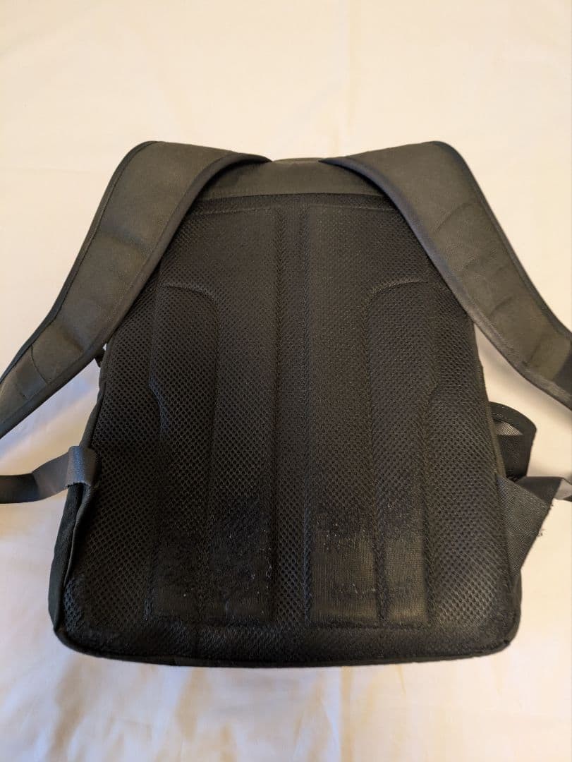 PORTER Black Nylon Backpack Multiple Pockets Used… - image 5