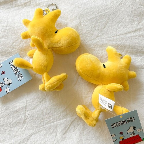 1PCS Peanuts Woodstock Plush type Bag Charm Key Ring KeyChain Toy Accessory Cute