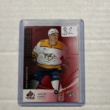 Upper Deck SP Game Used Authentic Rookies Red Joakim Kemell /399 Predators
